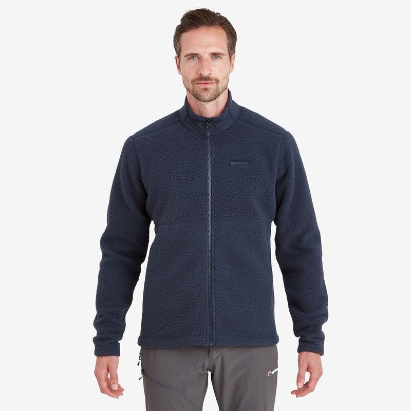 Dark Blue Montane Chonos Men's Fleece Jackets | MQE2766EA