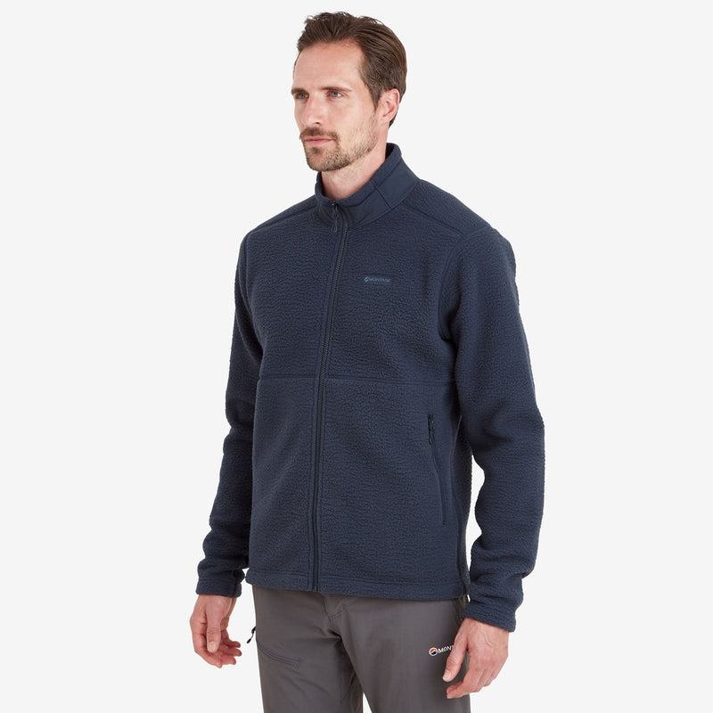 Dark Blue Montane Chonos Men's Fleece Jackets | MQE2766EA