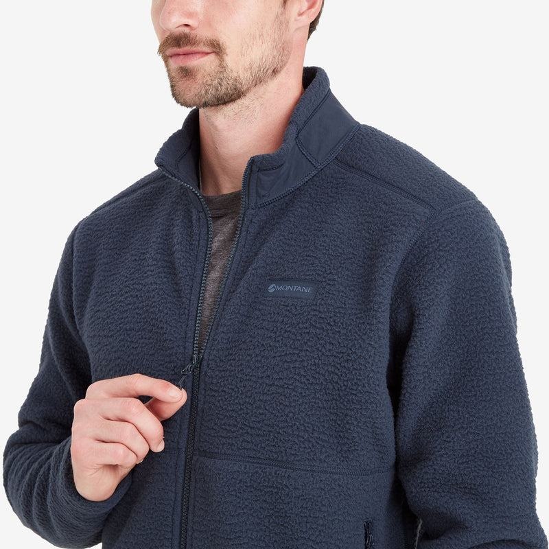 Dark Blue Montane Chonos Men's Fleece Jackets | MQE2766EA