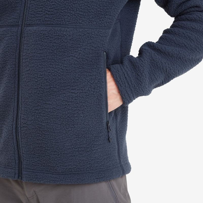 Dark Blue Montane Chonos Men's Fleece Jackets | MQE2766EA