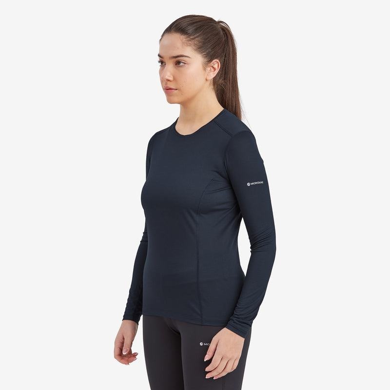 Dark Blue Montane Dart Lite Long Sleeve Women's T Shirts | PQF4263OA