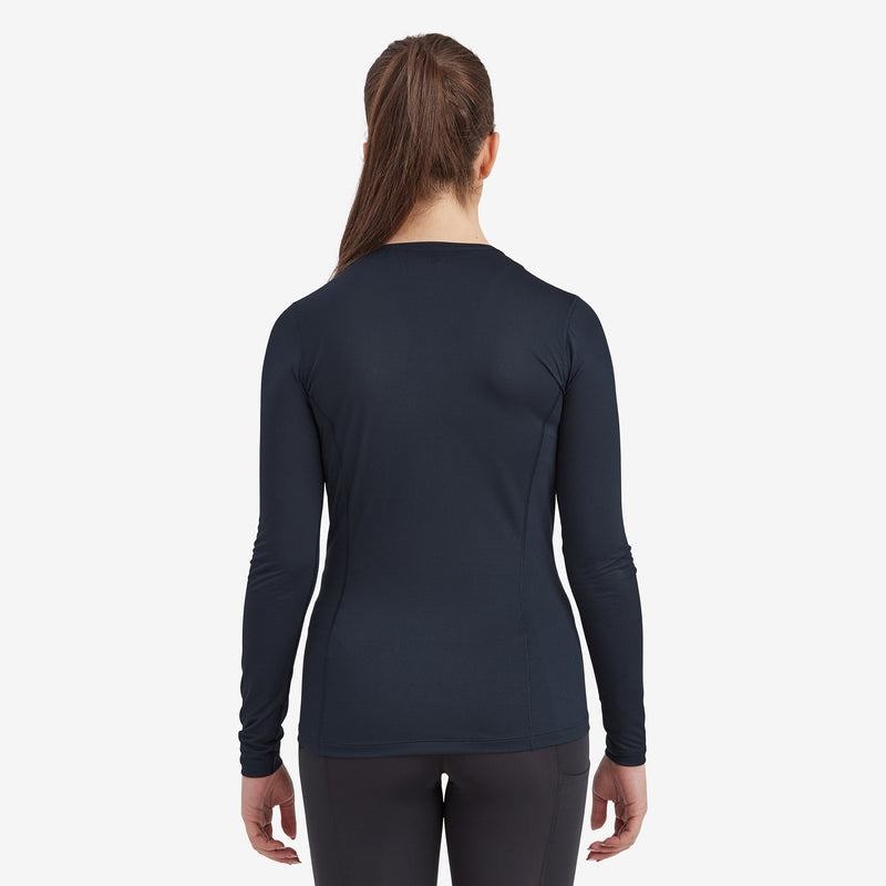 Dark Blue Montane Dart Lite Long Sleeve Women's T Shirts | PQF4263OA