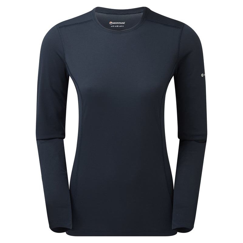 Dark Blue Montane Dart Lite Long Sleeve Women\'s T Shirts | PQF4263OA