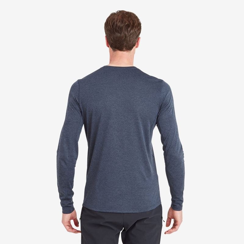 Dark Blue Montane Dart Long Sleeve Men's T Shirts | EHS2266ZB