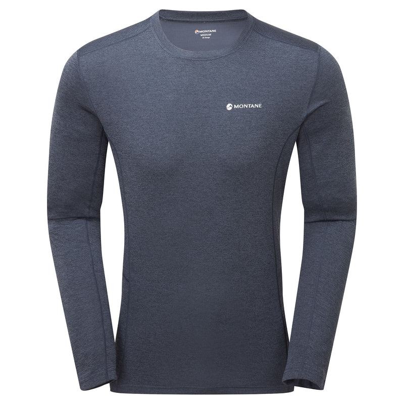 Dark Blue Montane Dart Long Sleeve Men\'s T Shirts | EHS2266ZB