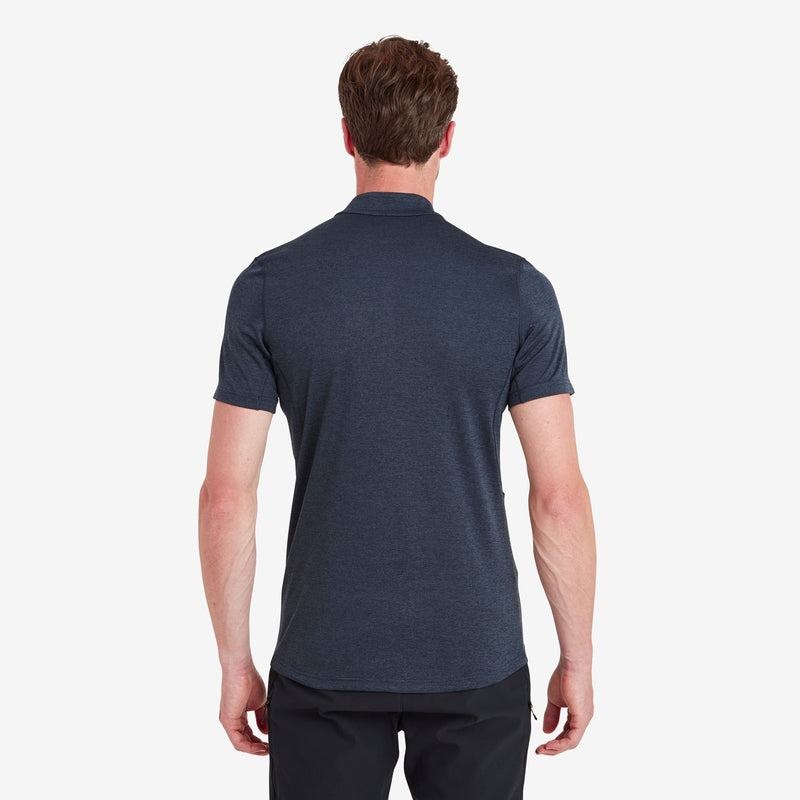 Dark Blue Montane Dart Zip Men's T Shirts | RES503WC