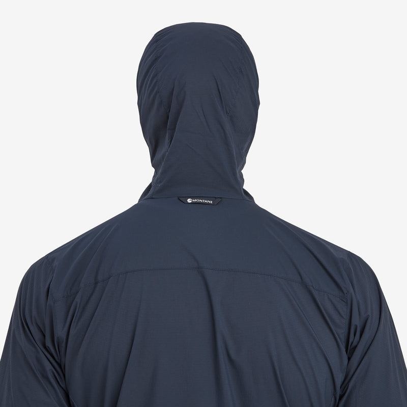 Dark Blue Montane Featherlite Hooded Windproof Men's Jackets | FBM171PC