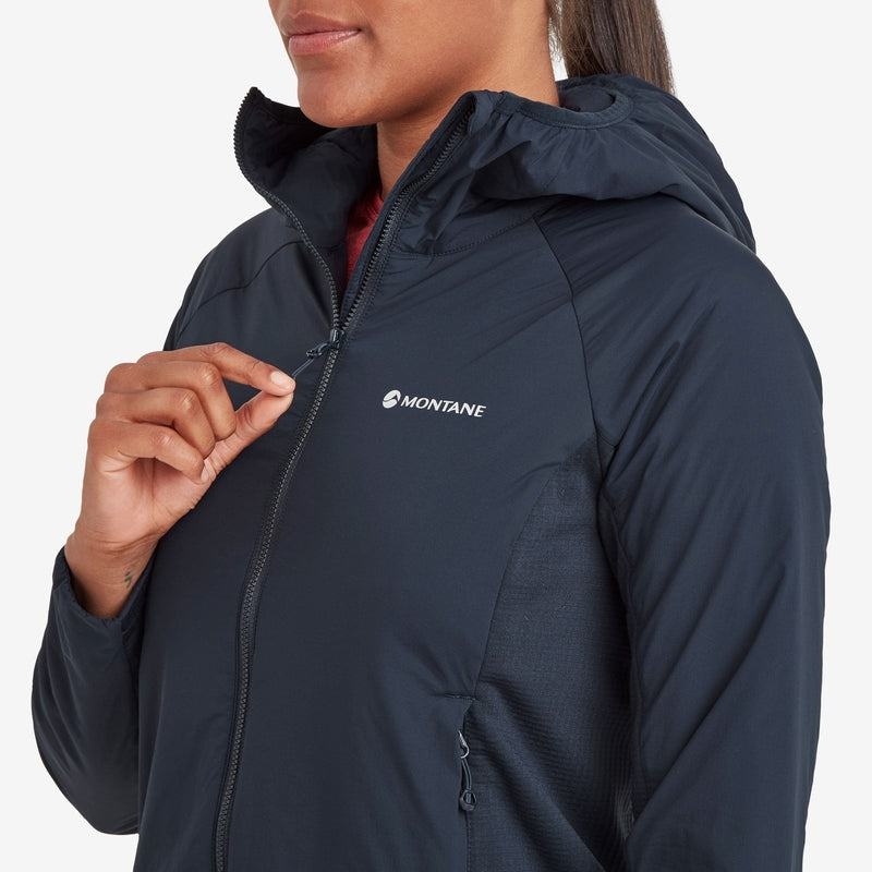 Dark Blue Montane Fireball Lite Hooded Women's Insulated Jackets | TYB2086UF