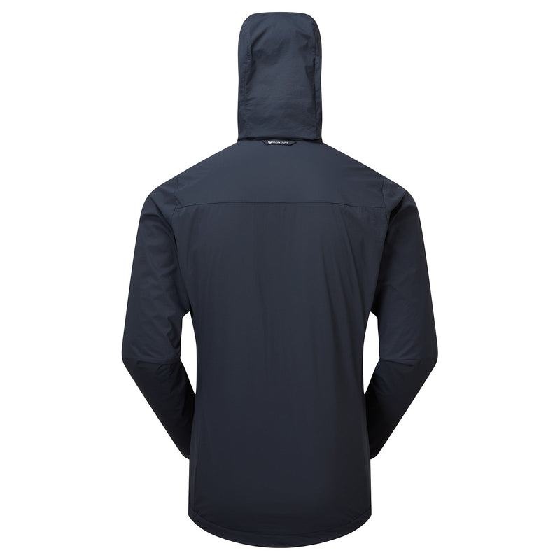 Dark Blue Montane Fireball Nano Hooded Men's Jackets | EGT783OX