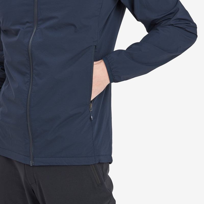 Dark Blue Montane Fireball Nano Hooded Men's Jackets | EGT783OX