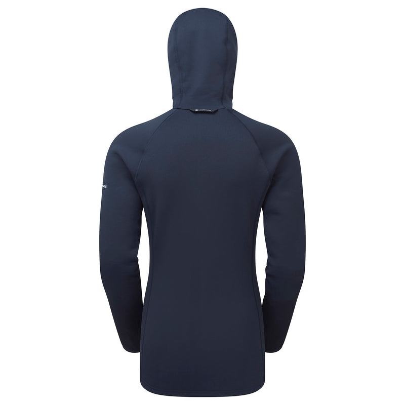 Dark Blue Montane Fury Hooded Women's Fleece Jackets | AJW5592NY