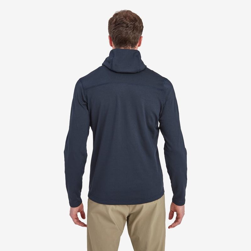 Dark Blue Montane Protium Hooded Men's Fleece Jackets | BCC9940XS