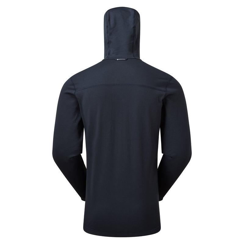 Dark Blue Montane Protium Hooded Men's Fleece Jackets | BCC9940XS