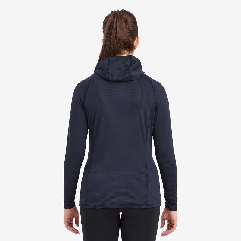 Dark Blue Montane Protium Lite Hooded Pull On Women's Fleece | JOK6671MU