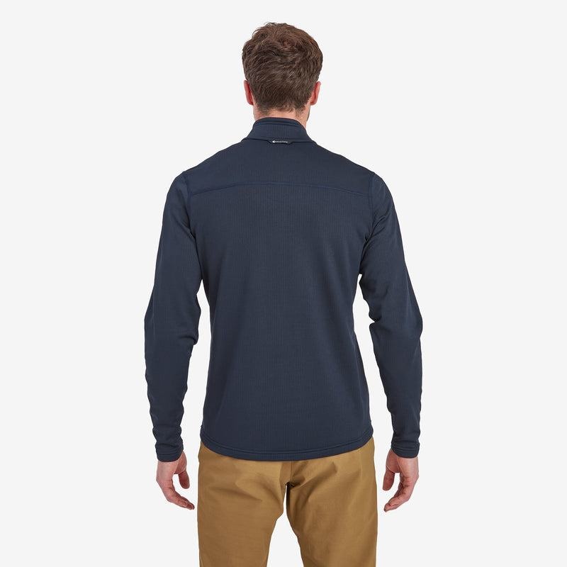 Dark Blue Montane Protium Pull On Men's Fleece | CEA1418MW