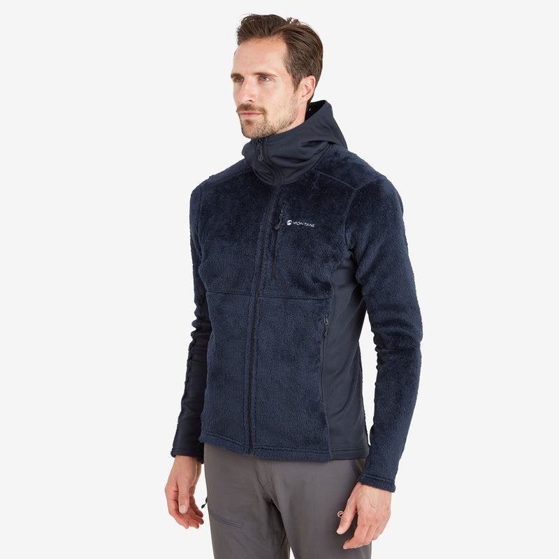 Dark Blue Montane Protium XPD Hooded Men's Fleece Jackets | QZC3763GK