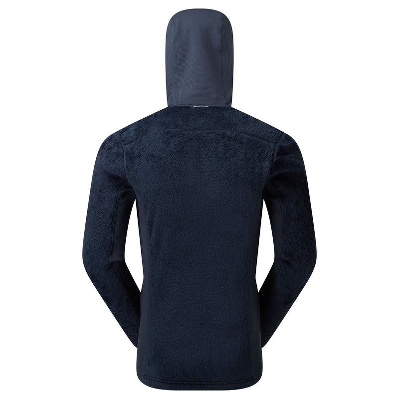 Dark Blue Montane Protium XPD Hooded Men's Fleece Jackets | QZC3763GK