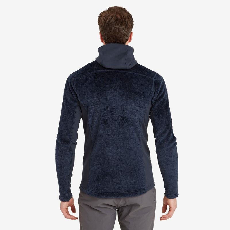 Dark Blue Montane Protium XPD Hooded Men's Fleece Jackets | QZC3763GK