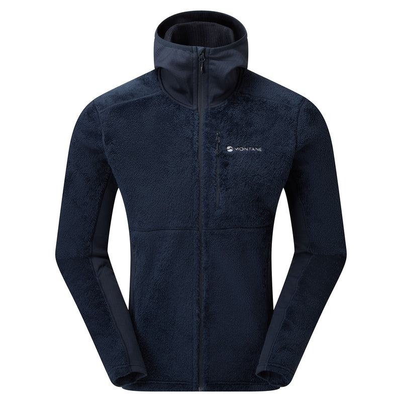 Dark Blue Montane Protium XPD Hooded Men\'s Fleece Jackets | QZC3763GK