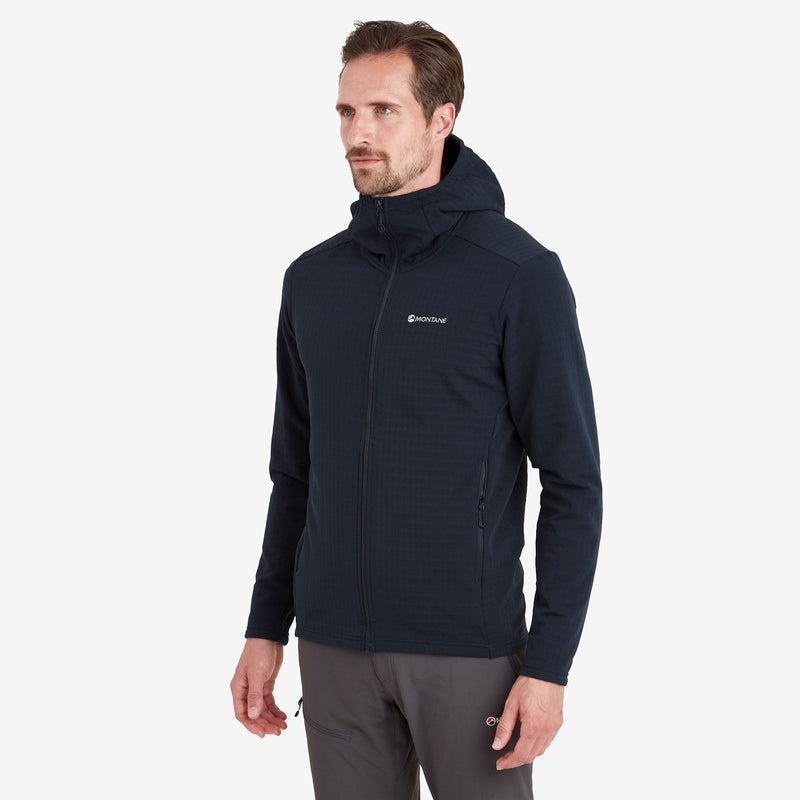 Dark Blue Montane Protium XT Hooded Men's Fleece Jackets | KDA735BU