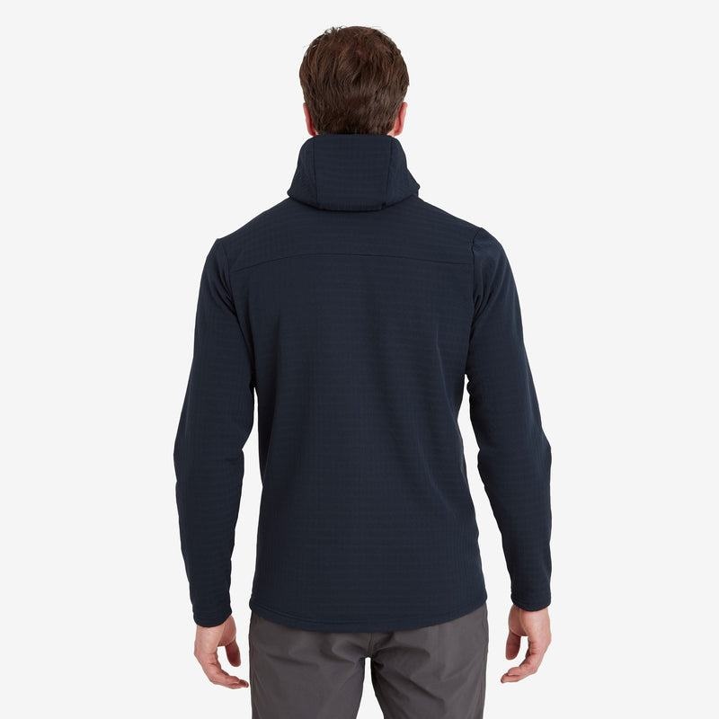 Dark Blue Montane Protium XT Hooded Men's Fleece Jackets | KDA735BU