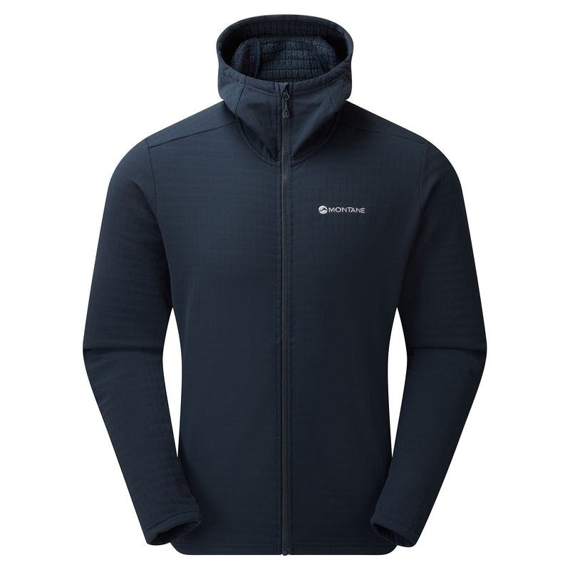 Dark Blue Montane Protium XT Hooded Men\'s Fleece Jackets | KDA735BU