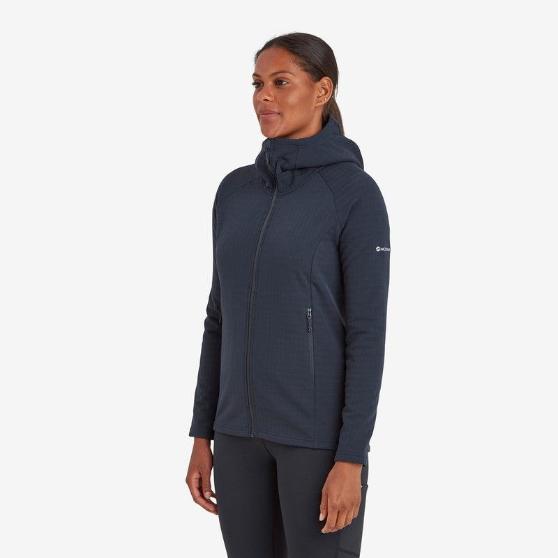 Dark Blue Montane Protium XT Hooded Women's Fleece Jackets | VWP8267IB