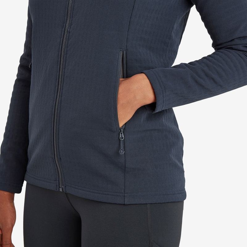 Dark Blue Montane Protium XT Hooded Women's Fleece Jackets | VWP8267IB