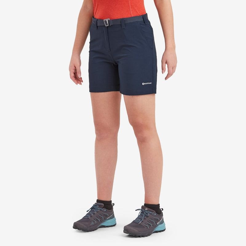 Dark Blue Montane Terra Stretch Lite Women's Shorts | PNG372RO