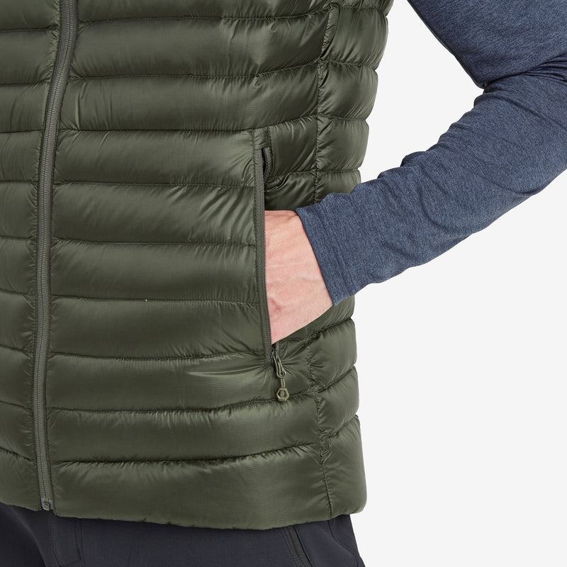 Dark Green Montane Anti-Freeze Down Men's Vest | ABG3042FN