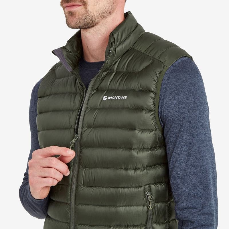 Dark Green Montane Anti-Freeze Down Men's Vest | ABG3042FN