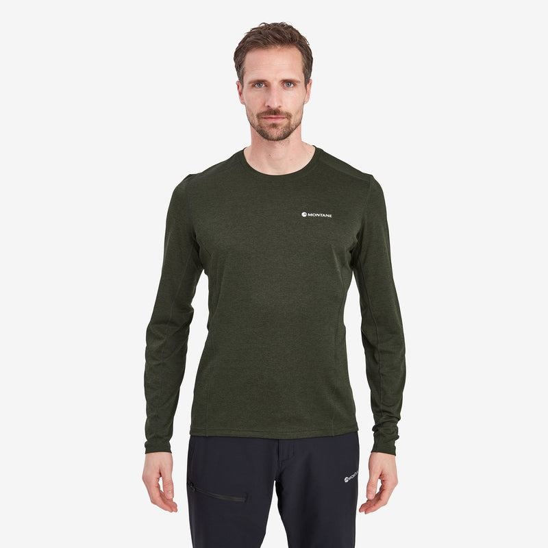 Dark Green Montane Dart Long Sleeve Men's T Shirts | LXD8868YK