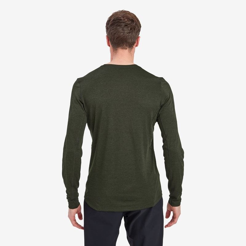 Dark Green Montane Dart Long Sleeve Men's T Shirts | LXD8868YK