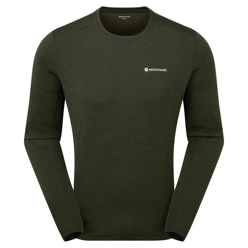 Dark Green Montane Dart Long Sleeve Men\'s T Shirts | LXD8868YK