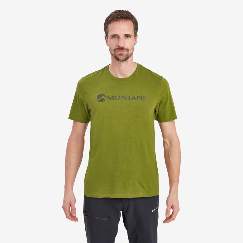 Dark Green Montane Mono Logo Men's T Shirts | EFW8621YF