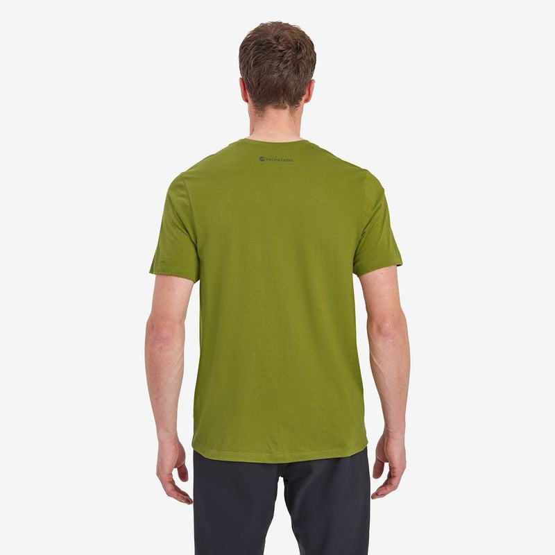 Dark Green Montane Mono Logo Men's T Shirts | EFW8621YF