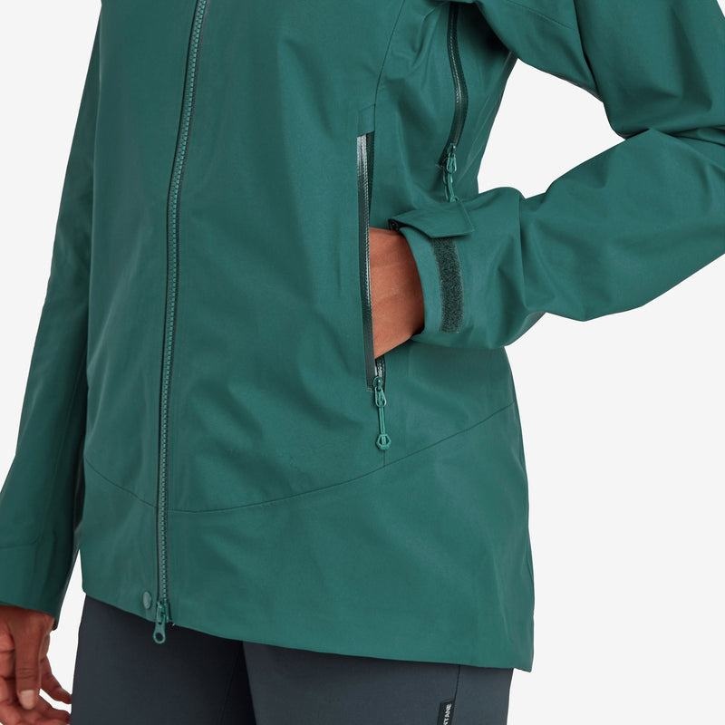 Dark Green Montane Phase XT Women's Waterproof Jackets | ONP9641MH