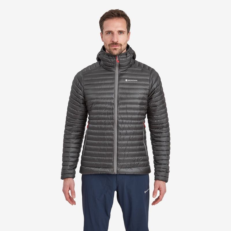 Dark Grey Montane Anti-Freeze Lite Hooded Men's Down Jackets | YOE9170RX