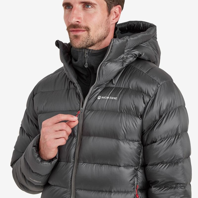 Dark Grey Montane Anti-Freeze XT Hooded Men's Down Jackets | XCY2845YZ