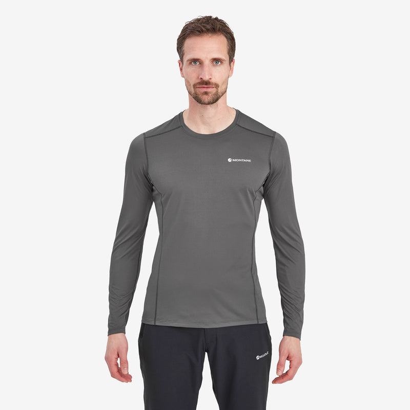 Dark Grey Montane Dart Lite Long Sleeve Men's T Shirts | OGM2679CS