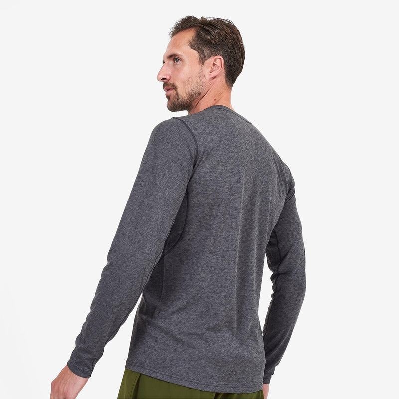 Dark Grey Montane Dart Long Sleeve Men's T Shirts | VFU2679TA