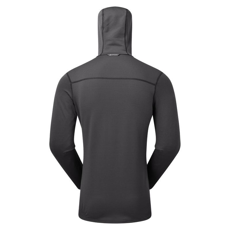 Dark Grey Montane Protium Lite Hooded Pull On Men's Fleece | THJ4465JK