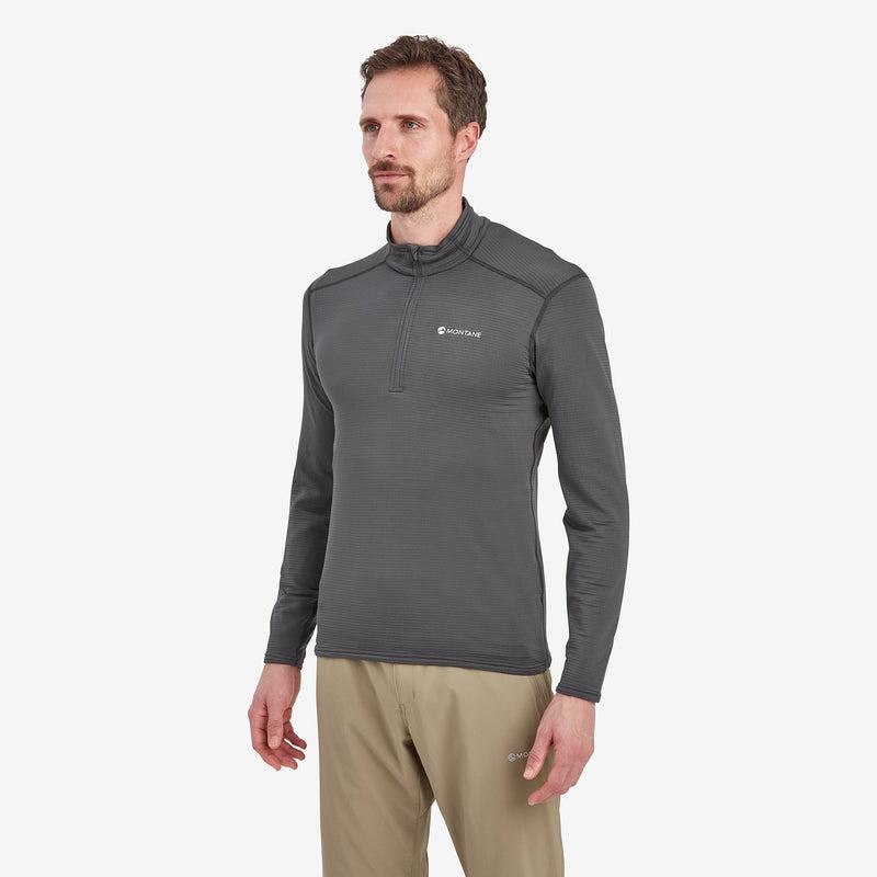 Dark Grey Montane Protium Lite Pull On Men's Fleece | QGN5631OY