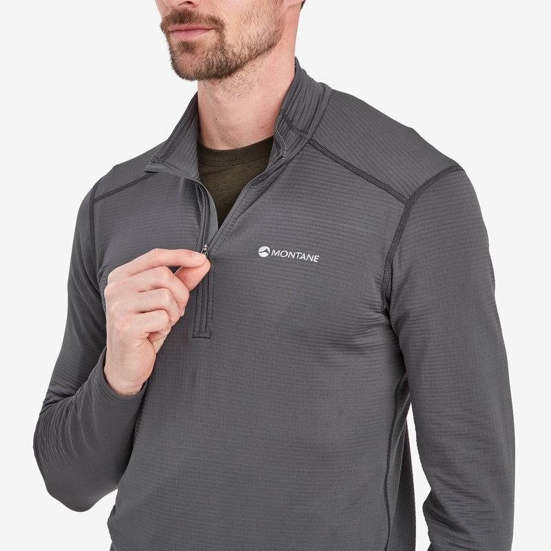 Dark Grey Montane Protium Lite Pull On Men's Fleece | QGN5631OY