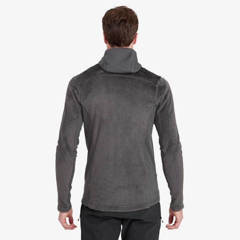 Dark Grey Montane Protium XPD Hooded Men's Fleece Jackets | XGM3935ZP