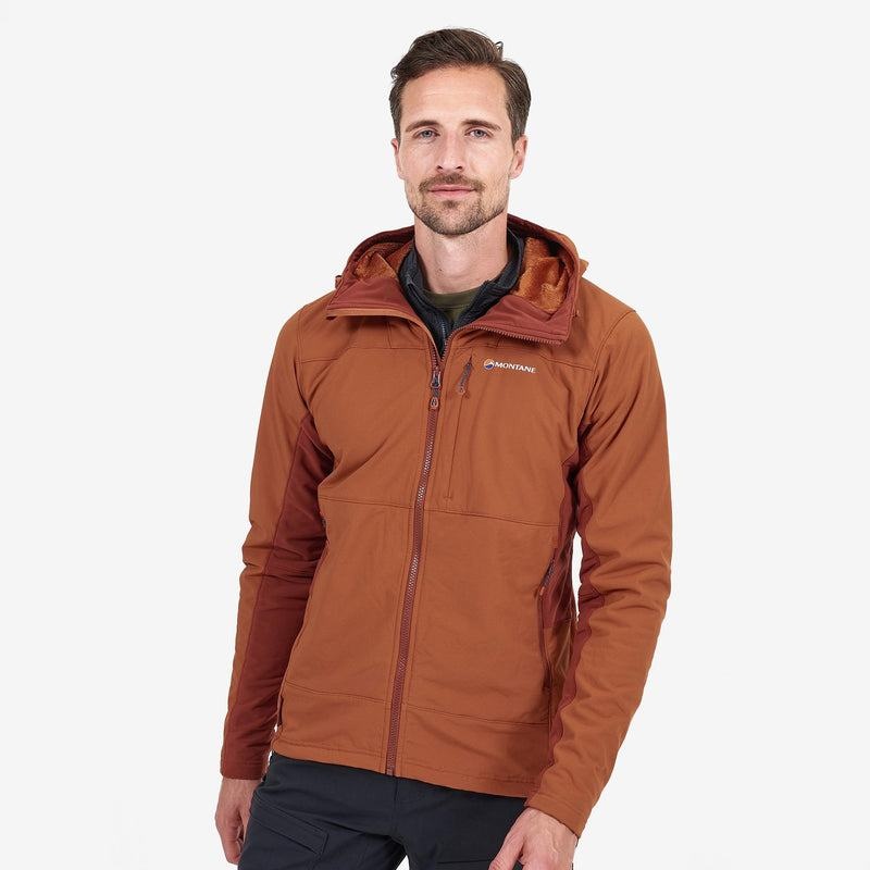 Dark Orange Montane Krypton Men's Softshell Jackets | MVR7726EA