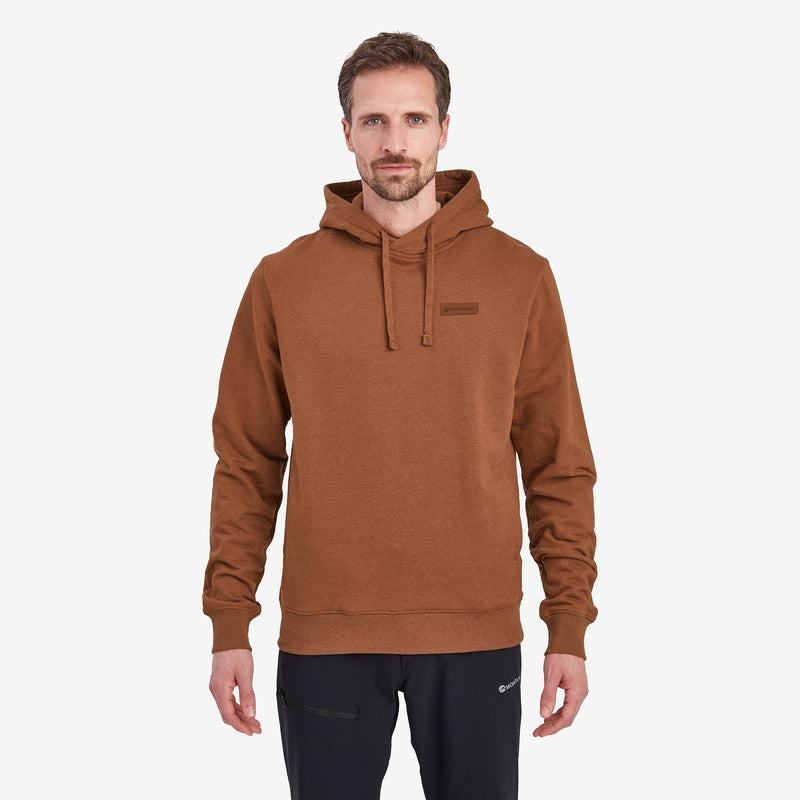 Dark Orange Montane Mono Logo Men's Hoodie | KSN6620WT