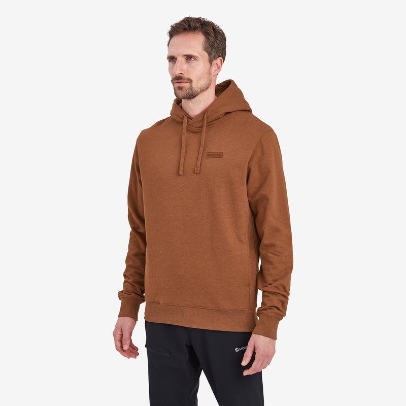 Dark Orange Montane Mono Logo Men's Hoodie | KSN6620WT