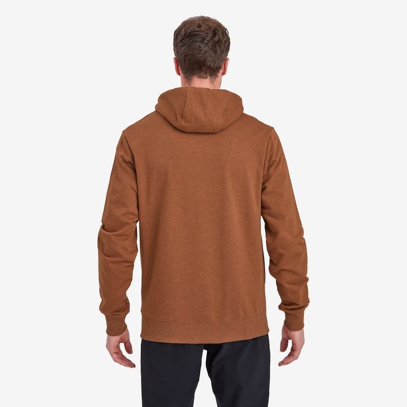 Dark Orange Montane Mono Logo Men's Hoodie | KSN6620WT