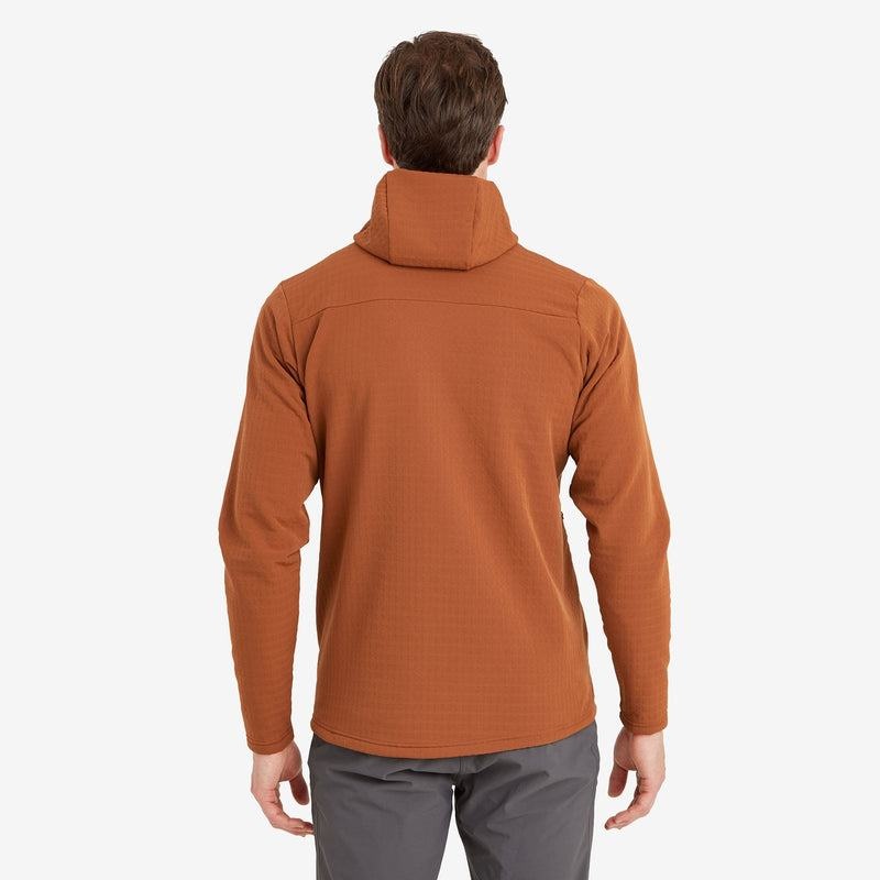 Dark Orange Montane Protium XT Hooded Men's Fleece Jackets | PCA8744TP